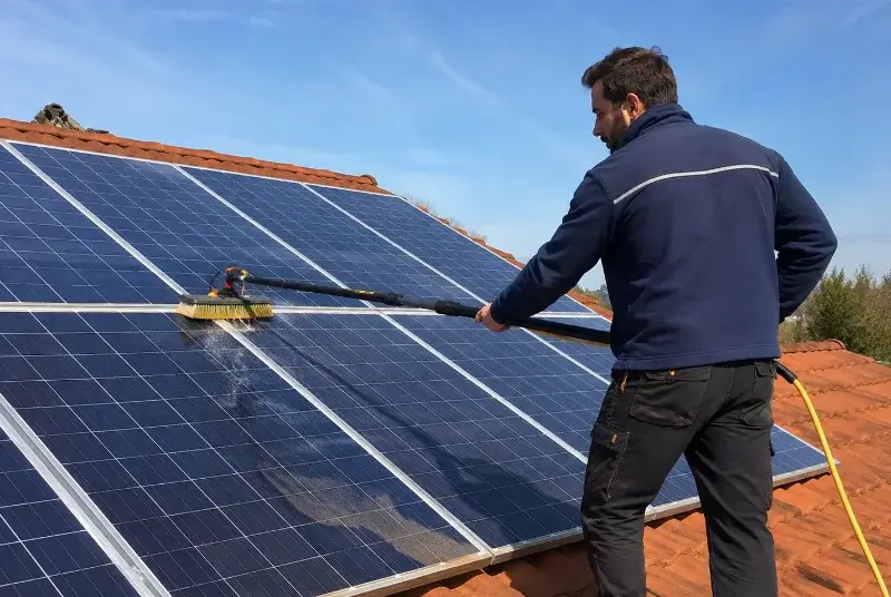 Nettoyage et entretien de panneaux solaires à Plumergat