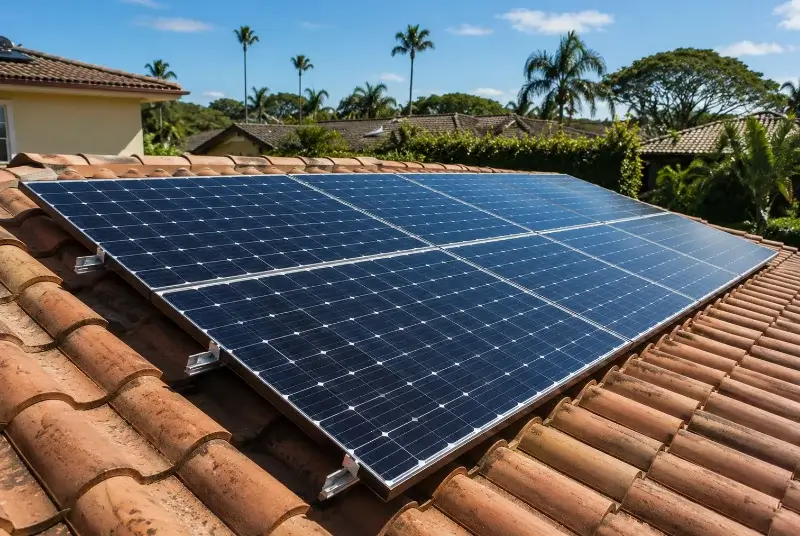 Installation de panneaux solaires à Plumergat